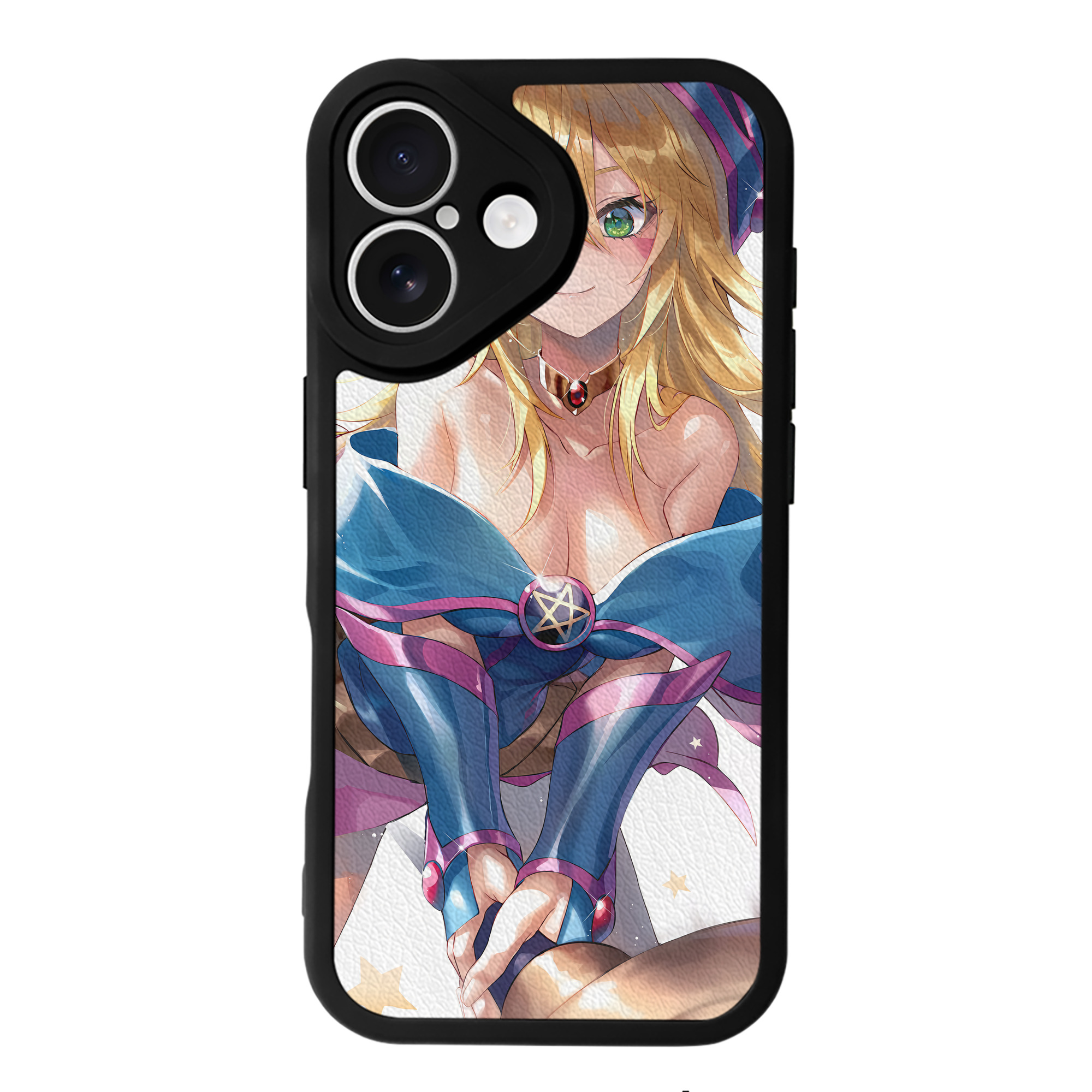 （画像用） 遊☆戯☆王 Yu-Gi-Oh! 【iPhone 16シリーズ対応】シリコンスマホケース（レザー調） 材質：シリコン